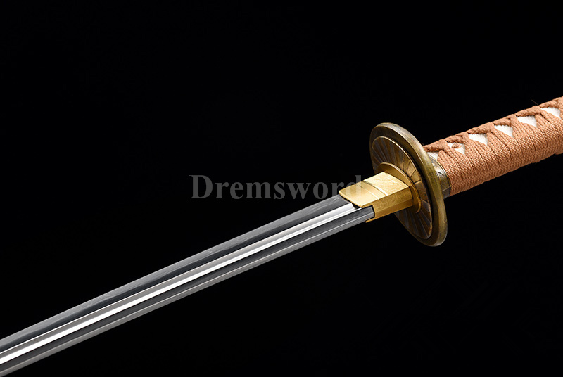 Gunto Clay Tempered damascus folded steel Sword Japanese sword real hamon battle ready full tang sharp.