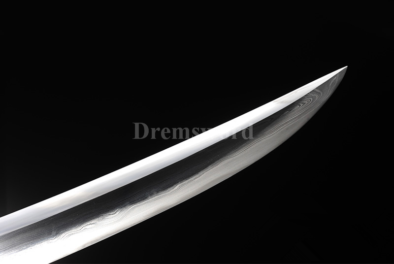 Clay tempered Folded Steel Hazuya Polish suguha hamon tanto Japanese Samurai Sword Razor Sharp full rayskin saya and tsuka MOROHA-ZUKURI.