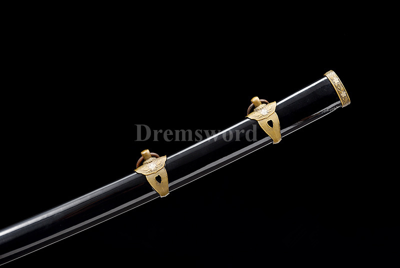 Gunto Clay Tempered damascus folded steel Sword Japanese sword real hamon battle ready full tang sharp.