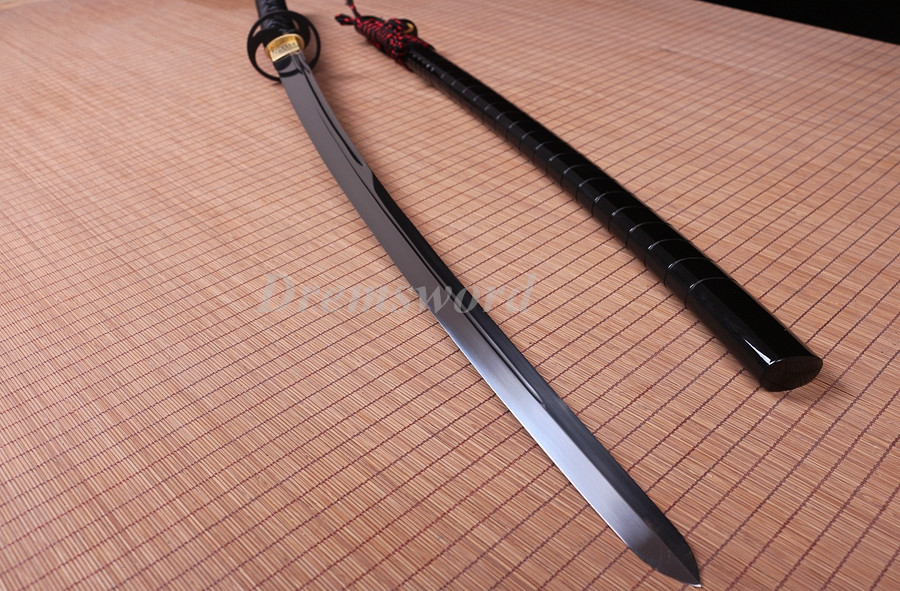 Handmade 9260 spring steel Kogarasu-Maru razor sharp katana japanese samurai sword full tang battle ready.