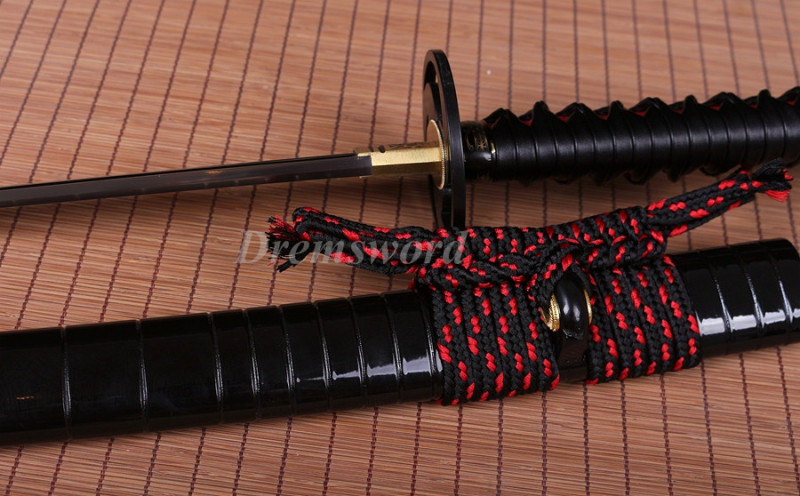 Handmade 9260 spring steel Kogarasu-Maru razor sharp katana japanese samurai sword full tang battle ready.