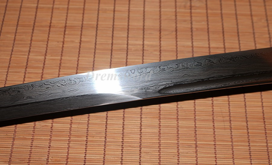 Dremsword hand forge damascus folded steel unokubi-zukuri katana  razor sharpjapanese samurai sword full tang.