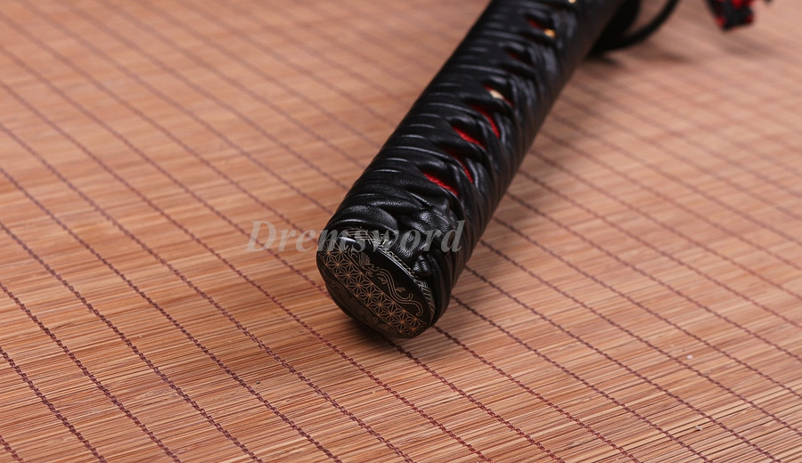 Handmade 9260 spring steel Kogarasu-Maru razor sharp katana japanese samurai sword full tang battle ready.