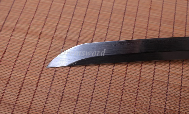Dremsword hand forge damascus folded steel unokubi-zukuri katana  razor sharpjapanese samurai sword full tang.
