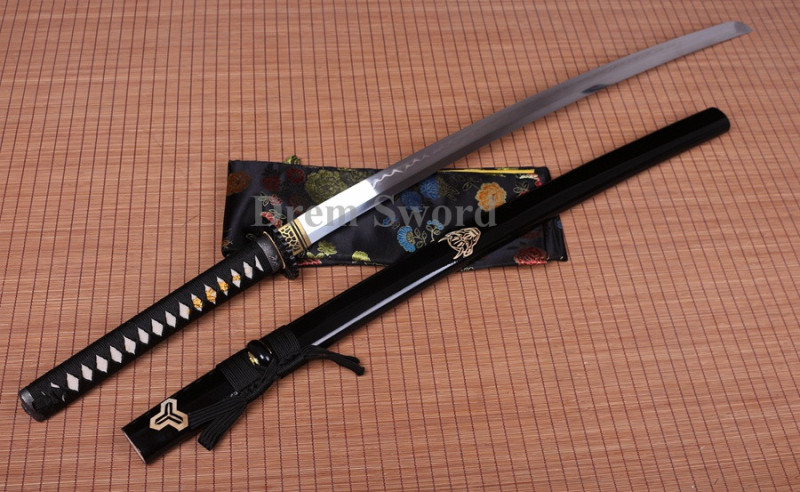 Clay tempered katana sword T10 steel handmade japanese samurai sword full tang sharp battle ready.