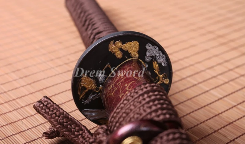 High quality Clay tempered katana sword  japanese samurai sword Choji hamon T10 steel full tang sharp battle ready.