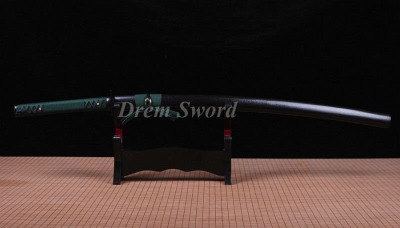 Clay tempered T10 steel handmade katana japanese samurai sword full tang sharp battle ready.