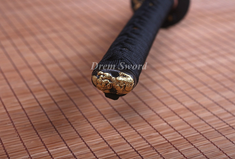 High quality Shihozume Clay Tempered Lamination Blade Japanese samurai Katana Sword Battle Ready sharp.Drem7011