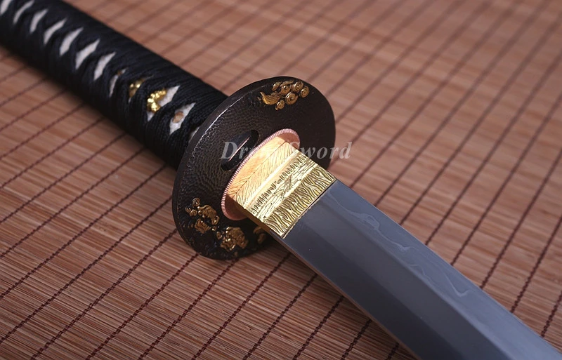 High quality Shihozume Clay Tempered Lamination Blade Japanese samurai Katana Sword Battle Ready sharp.Drem7011