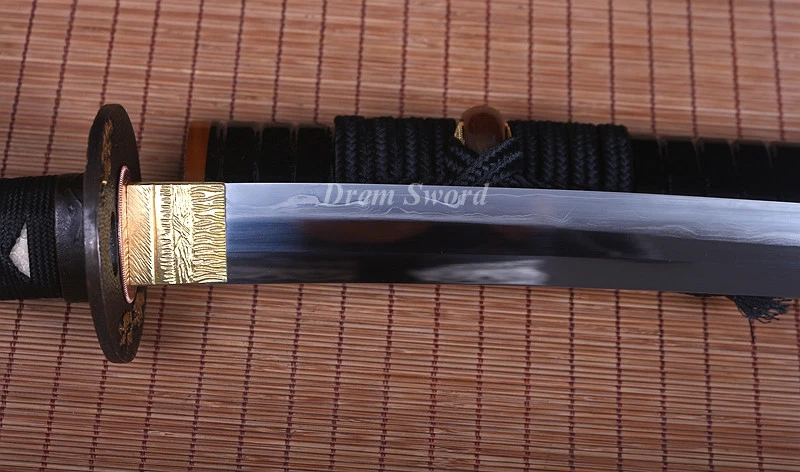 High quality Shihozume Clay Tempered Lamination Blade Japanese samurai Katana Sword Battle Ready sharp.Drem7011