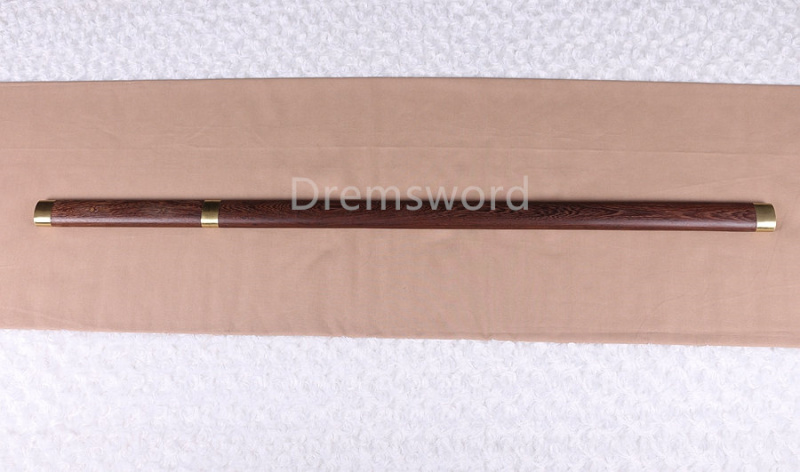 Clay Tempered T10 Steel Japanese Samurai Sword Katana Rosewood Shirasaya Sharp. Drem4109.