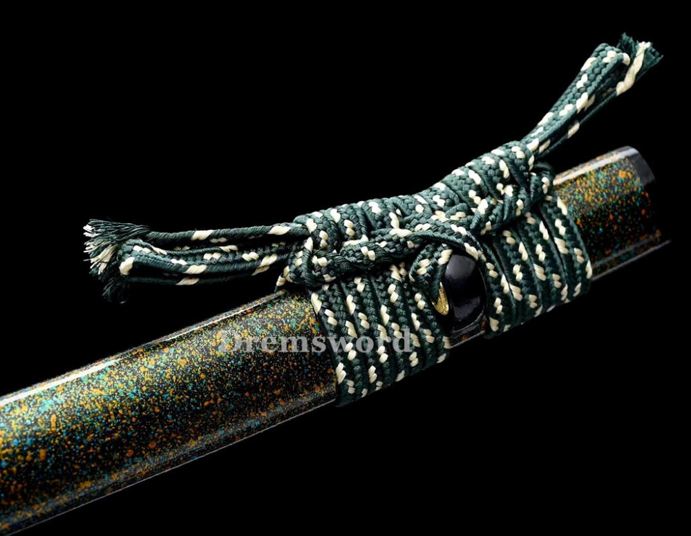 High quality Bluing Blade Katana Japanese Samurai Sword 1095 High Carbon Steel full tang battle ready sharp alloy tsuba Drem2114.
