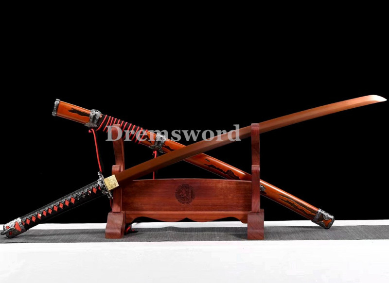 High quality shadows die twice Katana Japanese Samurai Sword 1095 High Carbon Steel full tang battle ready sharp alloy tsuba Drem2110.