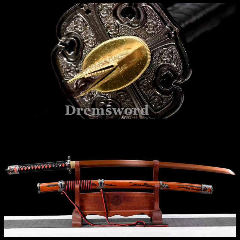 High quality shadows die twice Katana Japanese Samurai Sword 1095 High Carbon Steel full tang battle ready sharp alloy tsuba Drem2110.