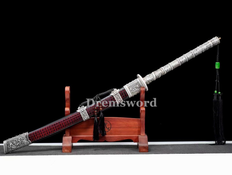 Rare Top quality Chinese qing dynasty dao    laminated folded Steel Battle Ready Kang Xi Saber 康熙战刀 Sharp Broadsword. Drem3112.