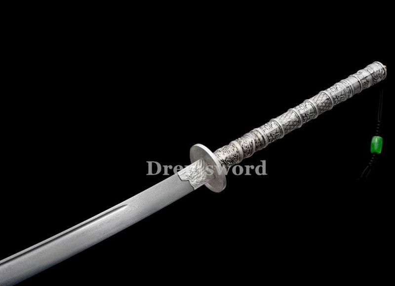 Rare Top quality Chinese qing dynasty dao    laminated folded Steel Battle Ready Kang Xi Saber 康熙战刀 Sharp Broadsword. Drem3112.