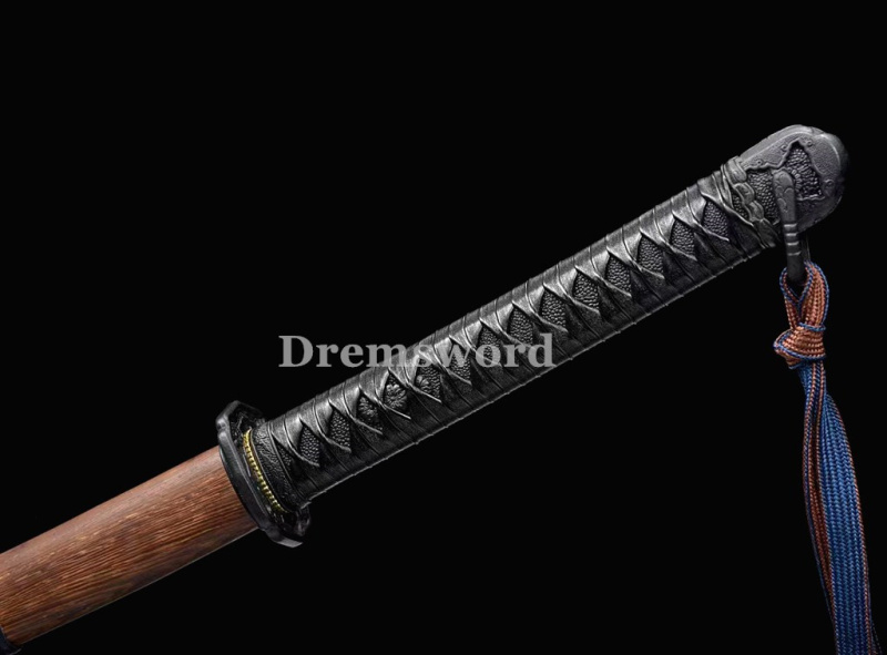 High quality Katana Japanese Samurai Sword (98军刀）1095 High Carbon Steel full tang battle ready sharp alloy tsuba Drem2105.