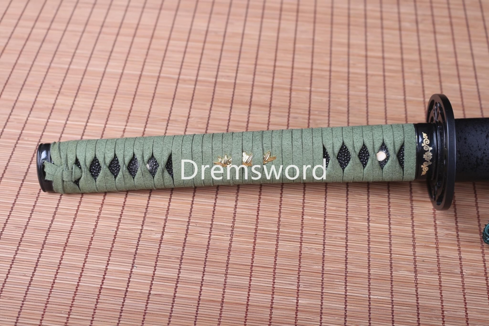 Folded Steel Clay Tempered Samurai Katana japanese sword real hamon full tang.Drem745.