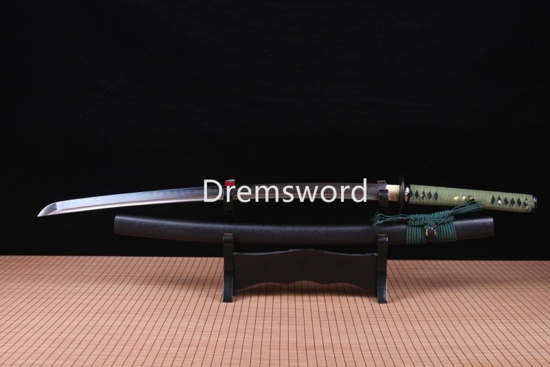 Folded Steel Clay Tempered Samurai Katana japanese sword real hamon full tang.Drem745.