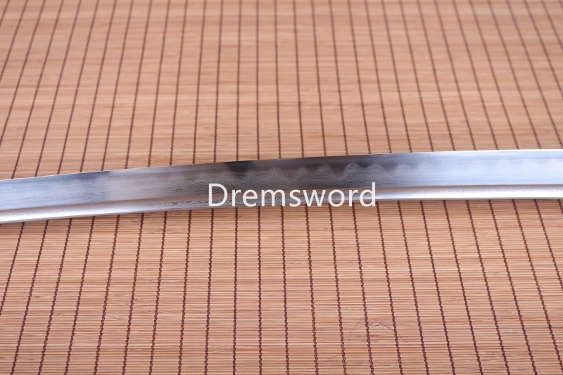 Folded Steel Clay Tempered Samurai Katana japanese sword real hamon full tang.Drem745.