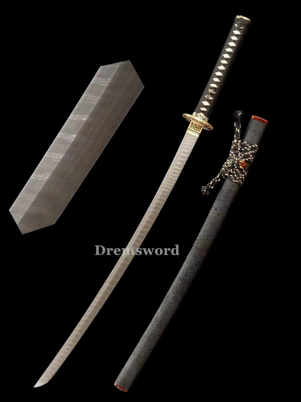 Handmade damascus folded steel sharp japanese samurai katana sword battle ready Drem3120.