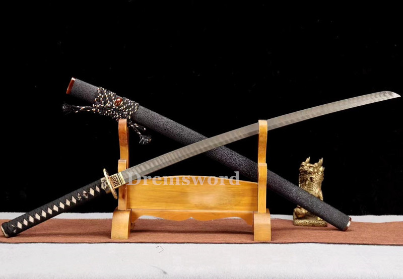 Handmade damascus folded steel sharp japanese samurai katana sword battle ready Drem3120.