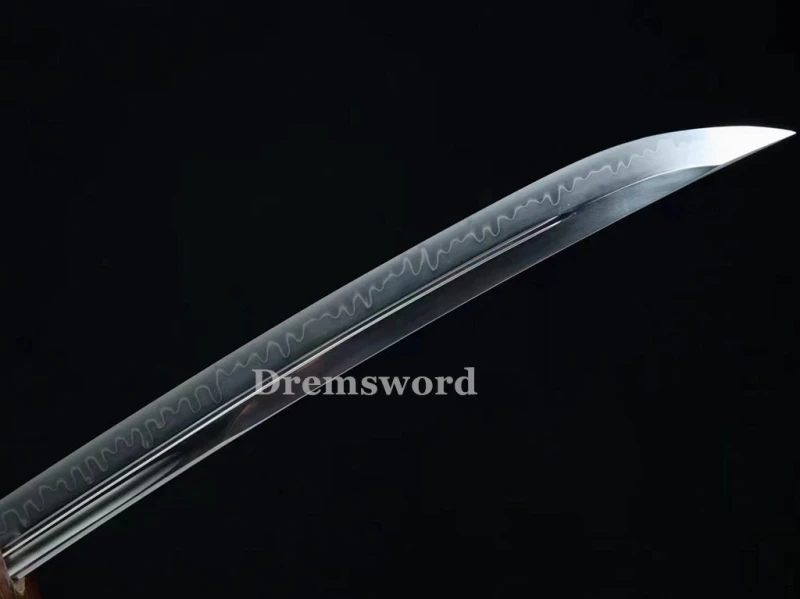 High quality Clay tempered T10 steel japanese samurai 斩马刀wakizashi sword  full tang battle ready sharp Drem6236.