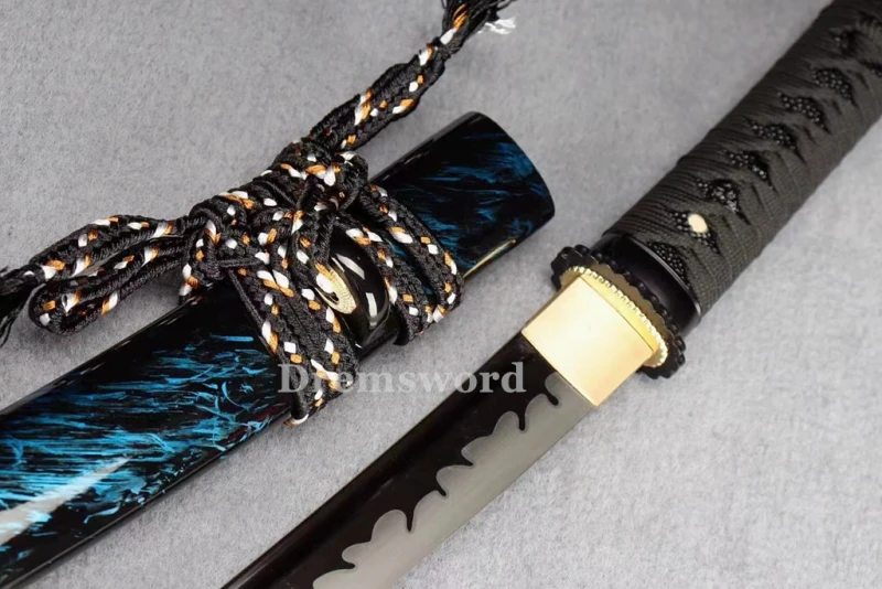 High quality Tanto Japanese Samurai Sword 1095 High Carbon Steel full tang  Mini Knife Sharp IronTsuba.Drem2118.