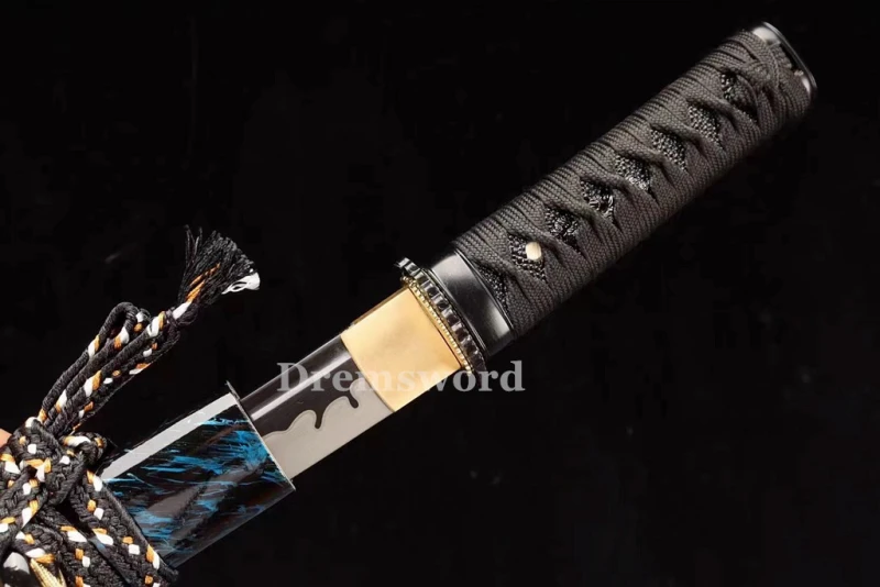 High quality Tanto Japanese Samurai Sword 1095 High Carbon Steel full tang  Mini Knife Sharp IronTsuba.Drem2118.