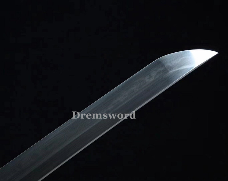 High Quality Clay tempered T10 Steel Japanese Samurai Katana Sword Real hamon full tang battle ready sharp.Drem6238.