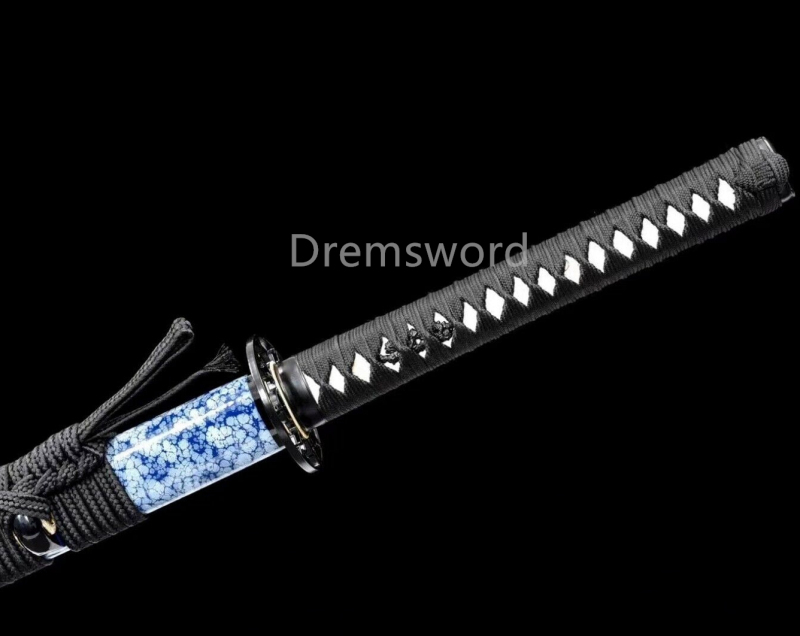 High quality 1095 High Carbon Steel Ninjato Ninja Straight Sword Battle Blue Blade Samurai Drem2121.