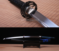 High quality 1095 High Carbon Steel black Japanese Samurai Katana Full Tang Real Sword Shinogi Zukuri.