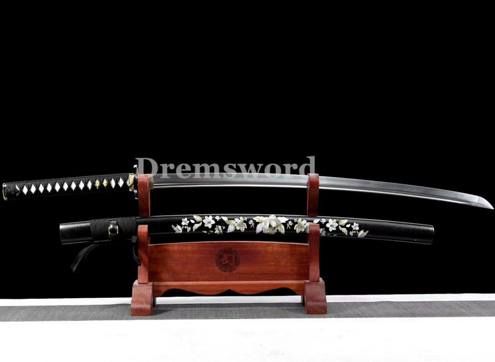 High quality katana Japanese Samurai Sword 1095 High Carbon Steel full tang battle ready sharp alloy tsuba Drem2103.