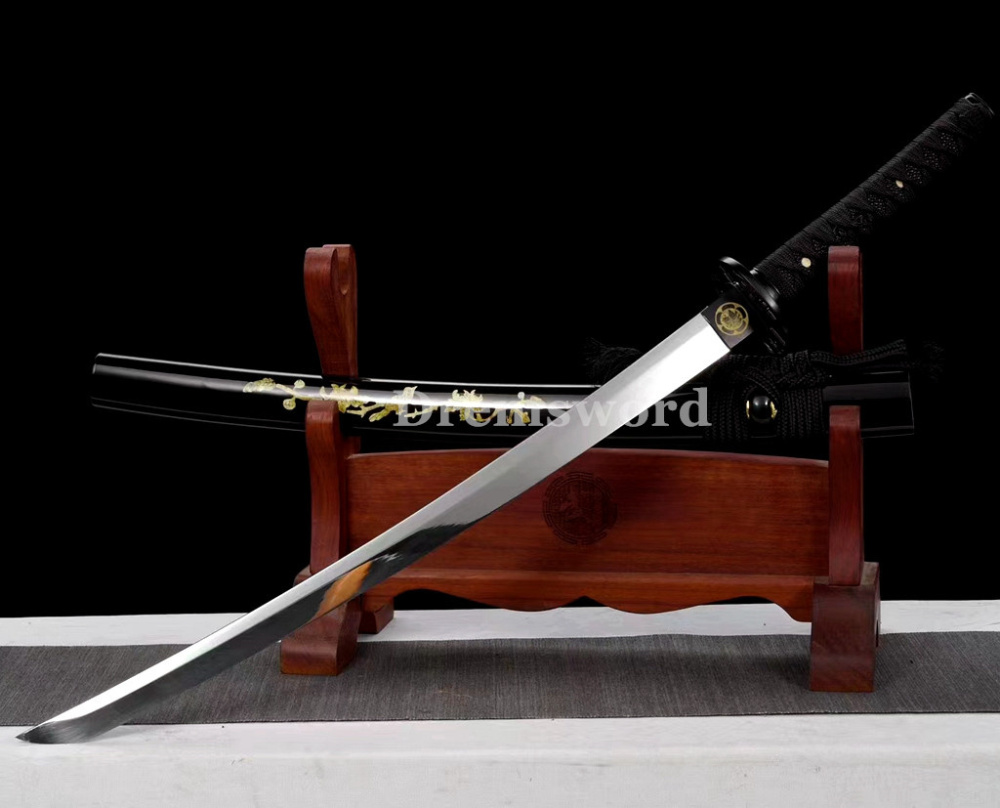 Japanese samurai Sword  Wakizashi 1095 carbon steel blade battle ready Drem2102.
