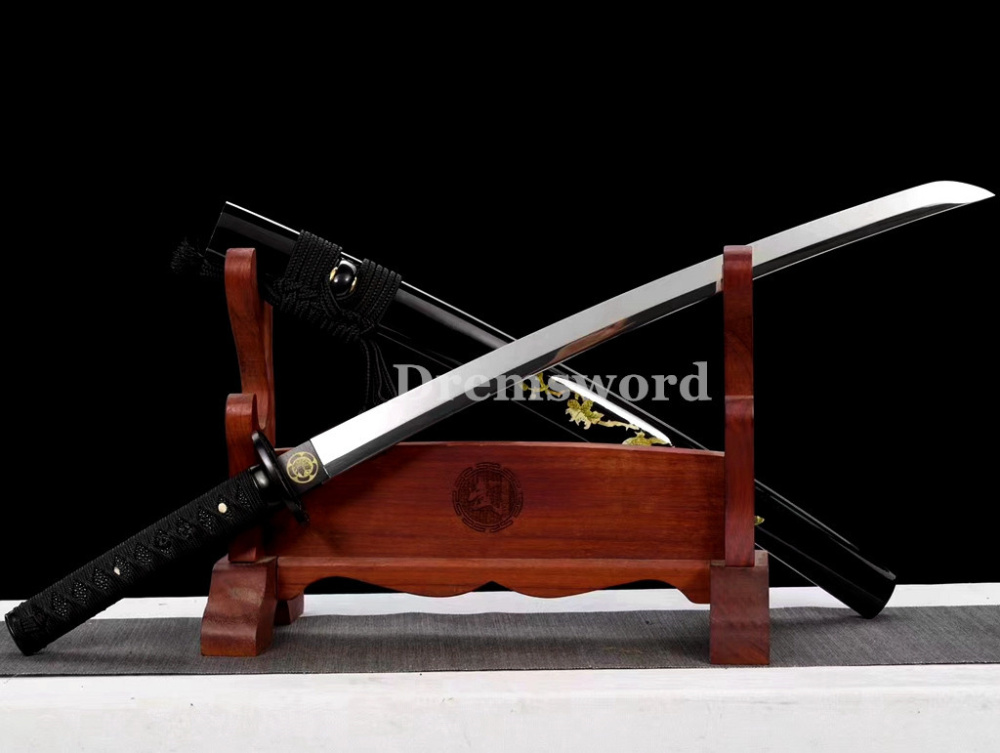 Japanese samurai Sword  Wakizashi 1095 carbon steel blade battle ready Drem2102.