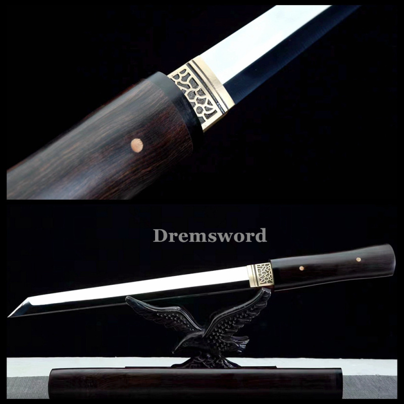 High quality Mini knife Chinese Tang dynasty dao Sword 9260 High Carbon Steel full tang  Sharp Drem298.