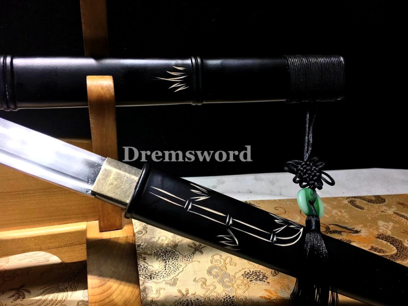1095 High Carbon Steel Japanese Shirasaya sword samurai  Full Tang Sword Battle Ready Drem299.