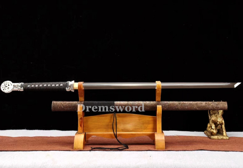 1095 High Carbon Steel Chinese Tang dynasty dao   sword (环首刀）  Full Tang Sword Battle Ready Drem296.