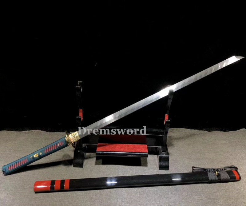 HIgh quality  folded steel Chinese Tang dyansty  Sword 唐直刀 full rayskin handle battle sharp Drem3116.