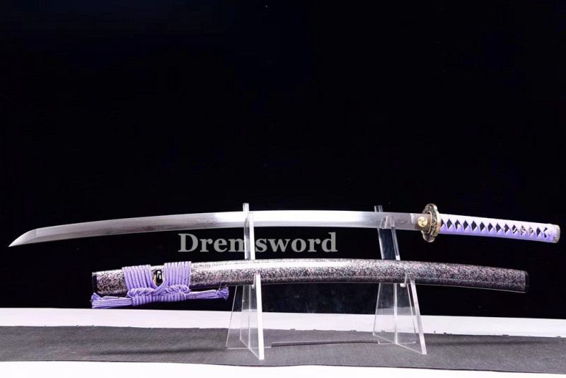 Handmade damascus folded steel sharp japanese samurai katana real sword battle ready Drem3113.