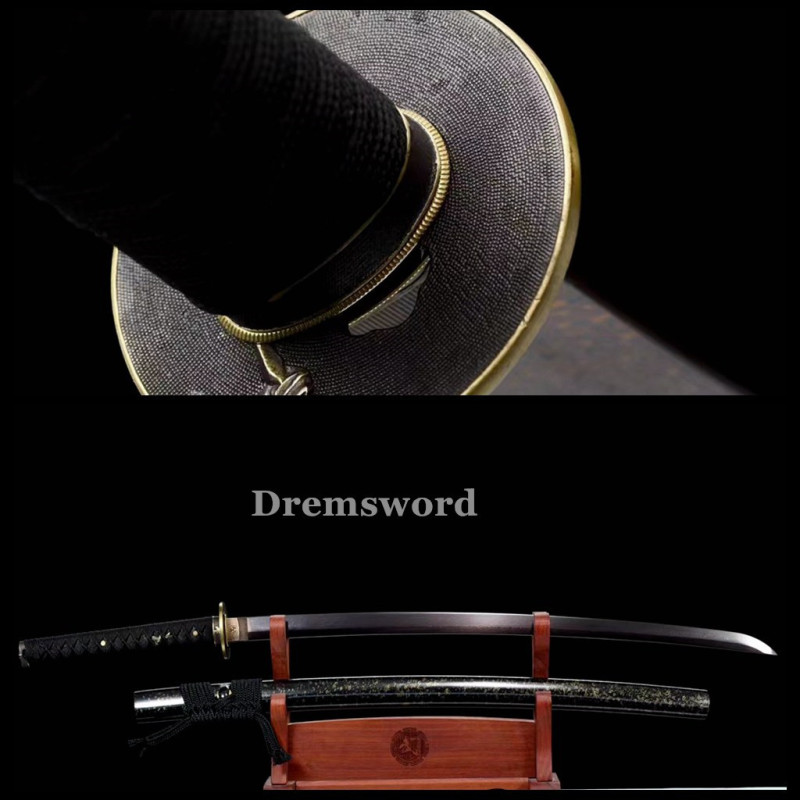 Handmade damascus folded steel sharp japanese samurai katana real sword battle ready Drem 3118.