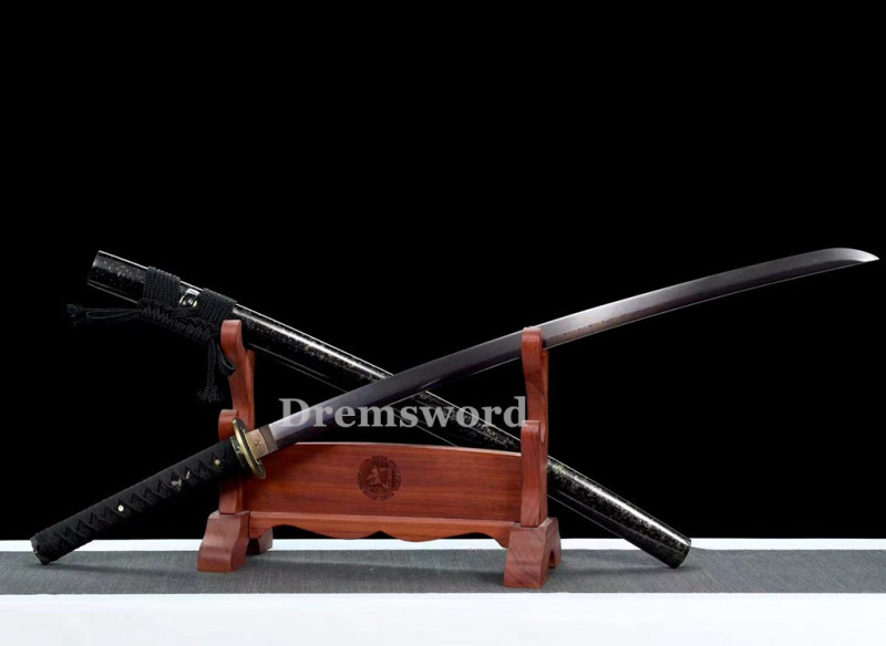 Handmade damascus folded steel sharp japanese samurai katana real sword battle ready Drem 3118.