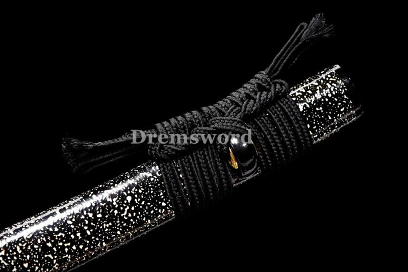 High Quality Clay tempered T10 Steel Japanese Samurai Katana Sword Real hamon full tang battle ready sharp Drem6210.