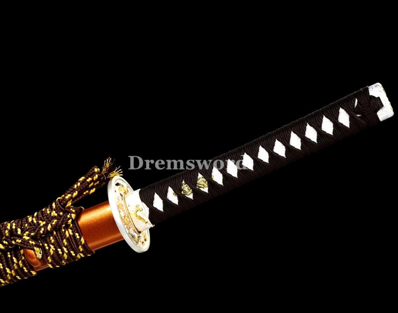 Handmade damascus folded steel sharp japanese samurai katana real sword battle ready Drem3108.