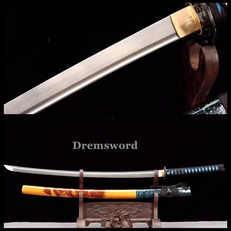 1095 High Carbon Steel  Japanese Sword Samurai Full Tang Sword Battle Ready Real Sharp Drem290.