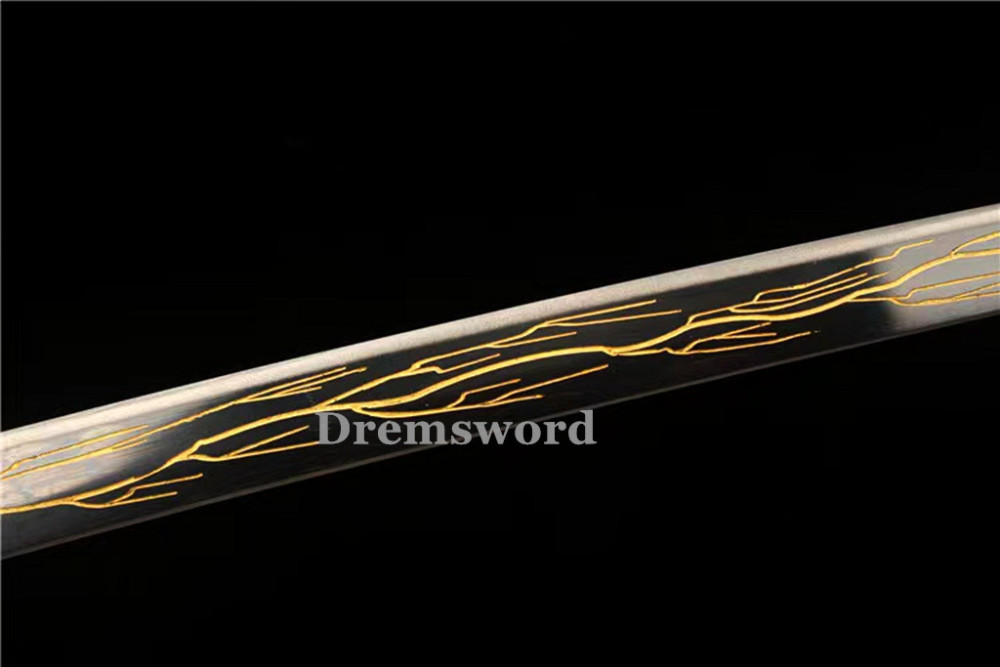 1095 High Carbon Steel  Japanese Sword Samurai Full Tang Sword Battle Ready Real Sharp Drem289.