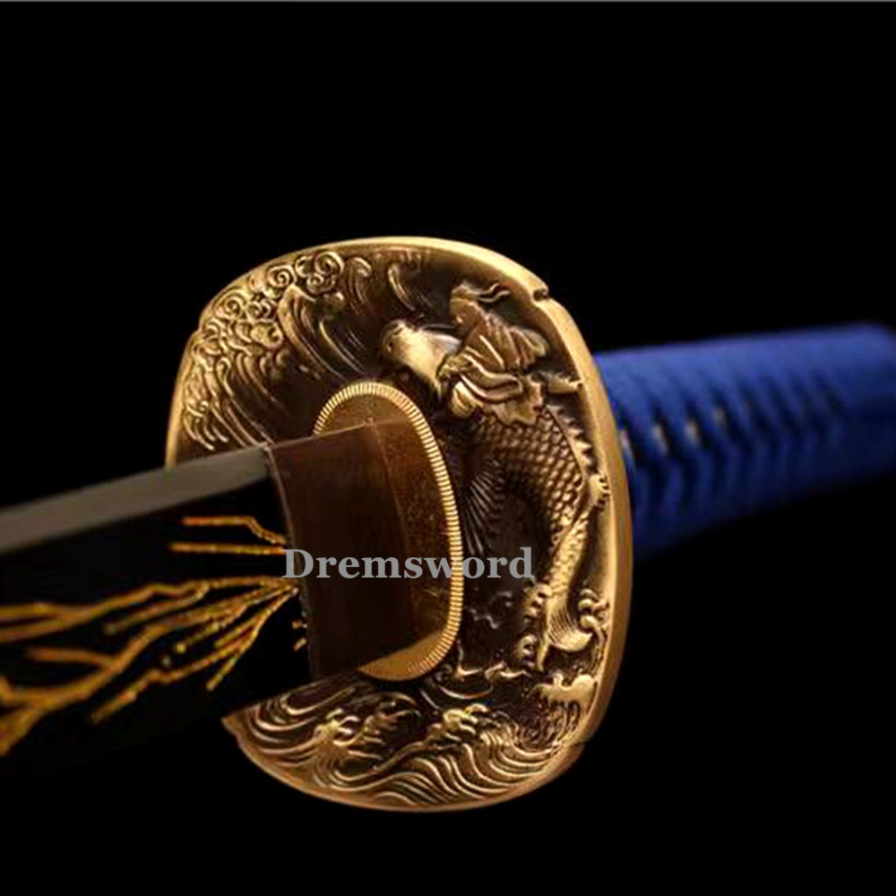 1095 High Carbon Steel  Japanese Sword Samurai Full Tang Sword Battle Ready Real Sharp Drem289.
