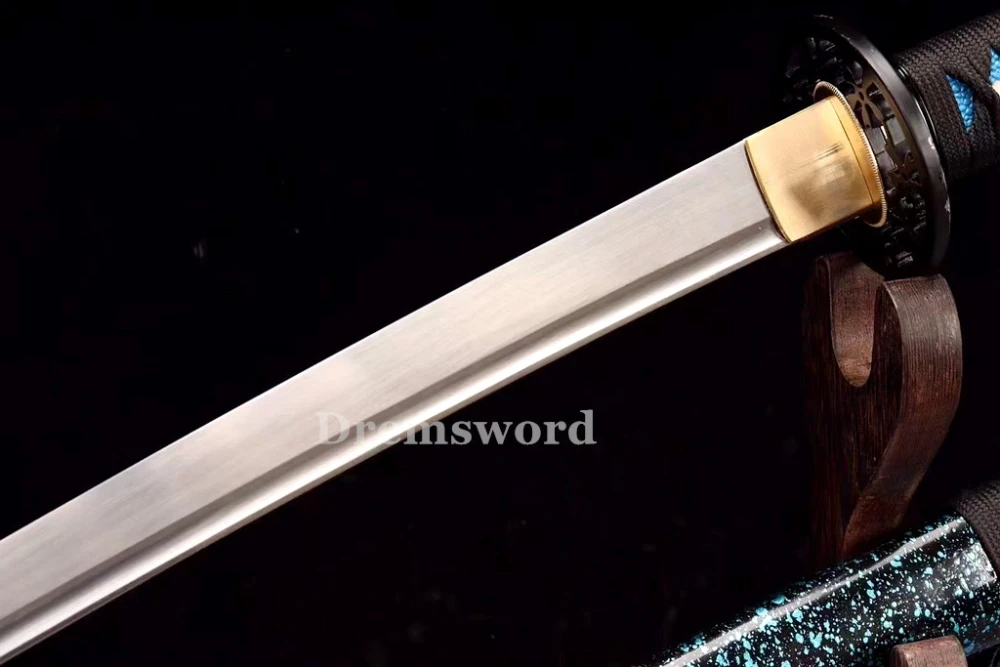 1095 High Carbon Steel Japanese Sword Samurai Full Tang Sword black ...
