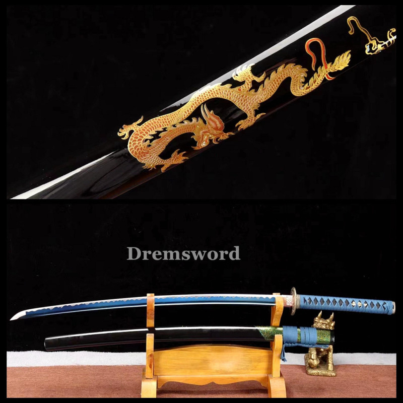 1095 High Carbon Steel  Japanese Sword Samurai Full Tang Sword Battle Ready Real Sharp Drem292.