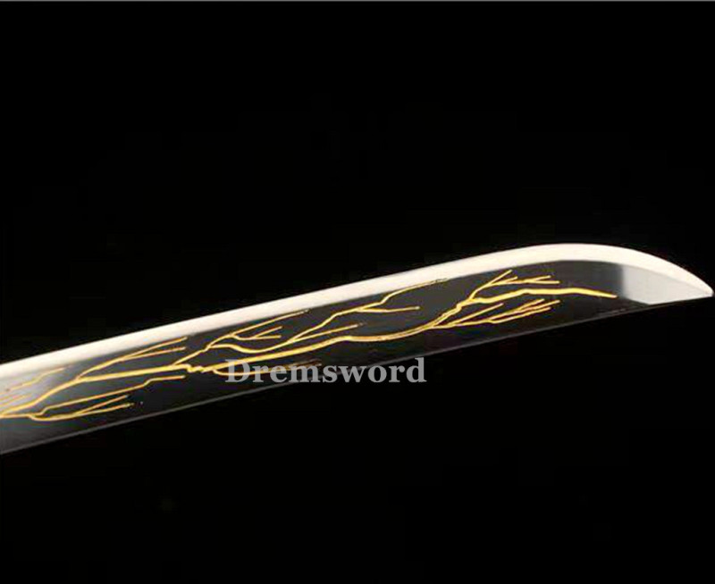 1095 High Carbon Steel  Japanese Sword Samurai Full Tang Sword Battle Ready Real Sharp Drem289.